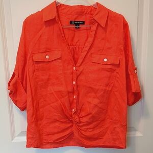 INC International Concepts Linen Top